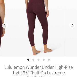 Lululemon Wunder Under High Rise